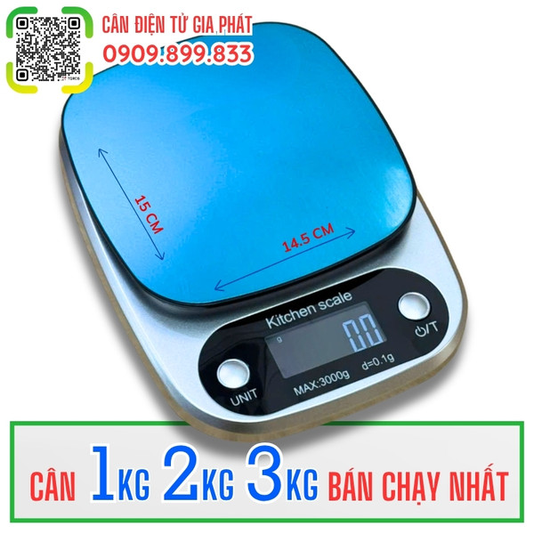 Cân điện tử 1kg - Cân tiểu ly 1kg - Cân Gia Phát