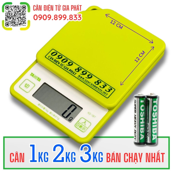 Cân điện tử 1kg - cân tiểu ly 1kg - Cân Gia Phát