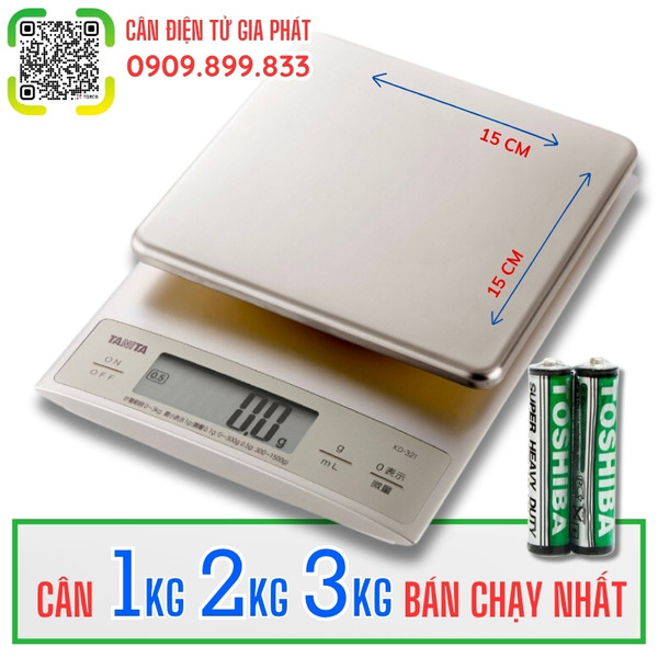 Cân điện tử 1kg - Cân tiểu ly 1kg - Cân Điện Tử Gia Phát