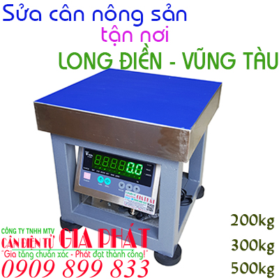 Sửa cân điện tử nông sản Long Điền Vũng Tàu 200kg 300kg 500kg