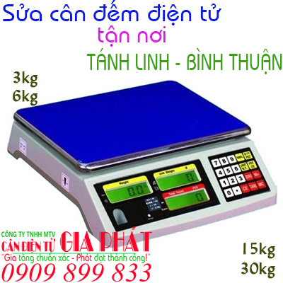 Sửa cân đếm điện tử tại Tánh Linh Bình Thuận tận nơi 3kg 6kg 15kg 30kg