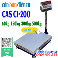 Cân bàn điện tử CAS CI-200 60kg 150kg 300kg 500kg