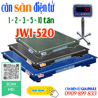 Cân sàn điện tử JWI-520 1 tấn - 2 tấn - 3 tấn - 5 tấn - 10 tấn