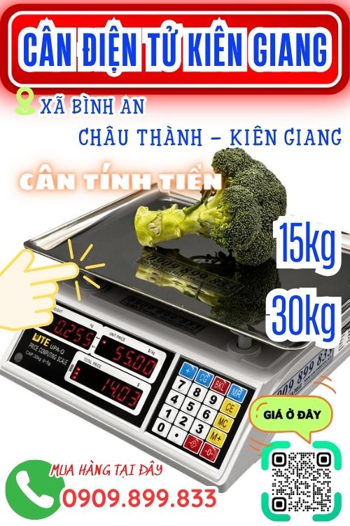 Cân điện tử ở Châu Thành Kiên Giang - cân tính tiền 15kg 30kg