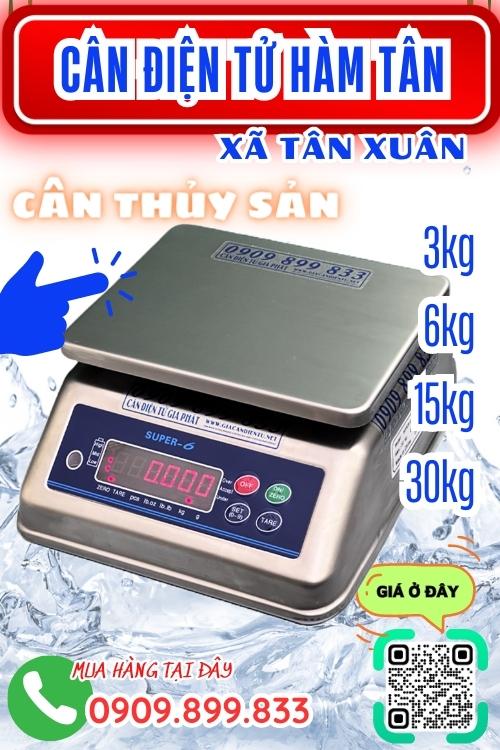 Cân điện tử ở Tân Xuân Hàm Tân - cân thủy sản 3kg 6kg 15kg 30kg giá rẻ và có sẵn tại Cân Gia Phát