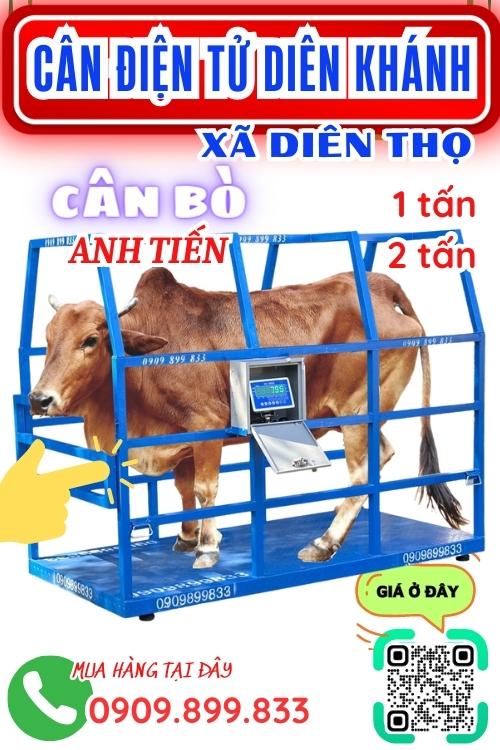 Cân điện tử Diên Thọ Diên Khánh Khánh Hòa - cân bò 1 tấn 2 tấn