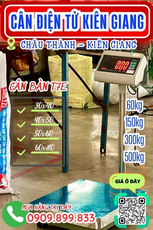 Cân điện tử ở Châu Thành Kiên Giang - cân bàn
