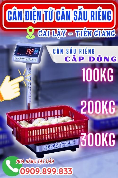 Cân điện tử cân sầu riêng 100kg 200kg 300kg ở Cai Lậy Tiền Giang