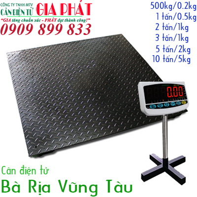 Cân điện tử Bà Rịa Vũng Tàu cân sàn điện tử 1 tấn 2 tấn 3 tấn 5 tấn 10 tấn