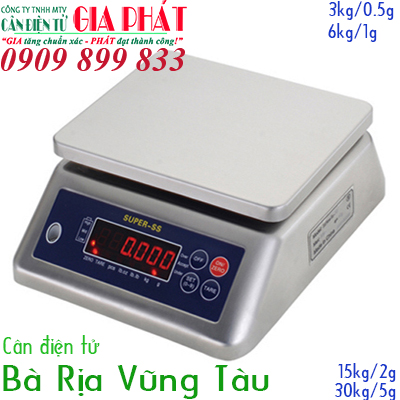 Cân điện tử Bà Rịa Vũng Tàu cân thủy sản SuperSS CUB 3kg 6kg 15kg 30kg