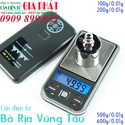 Cân điện tử Bà Rịa Vũng Tàu cân tiểu ly mini bỏ túi 100g 200g 500g