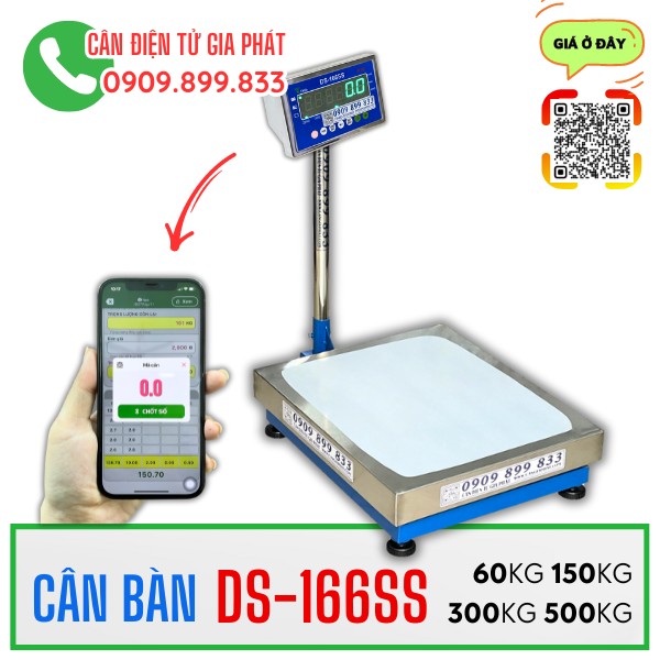 Cân bàn điện tử DS-166SS 30kg 60kg 100kg 150kg 200kg 300kg 500kg