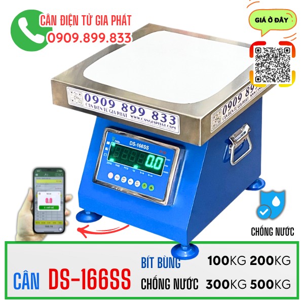 Cân điện tử DS-166SS chống nước 100kg 200kg 300kg 500kg