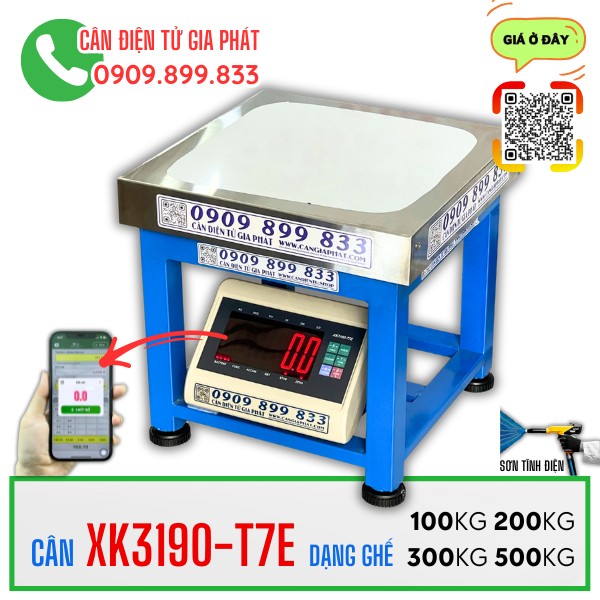 Cân điện tử XK3190-T7E 100kg 200kg 300kg 500kg sơn tĩnh điện