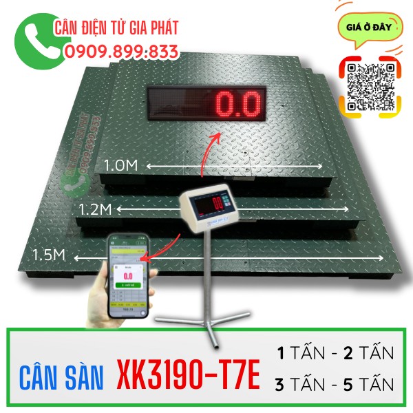 Cân điện tử XK3190-T7E 1 tấn 2 tấn 3 tấn 5 tấn 10 tấn