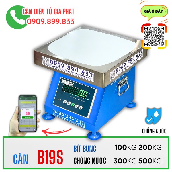 Cân điện tử B19S chống nước 100kg 200kg 300kg 500kg