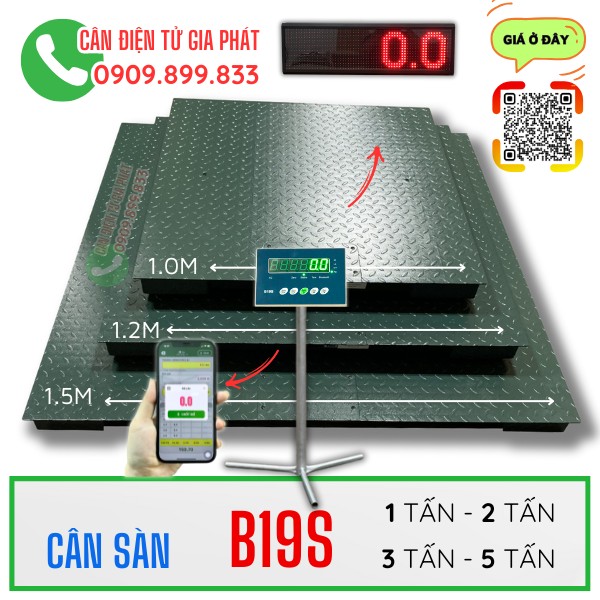 Cân điện tử B19S 1 tấn 2 tấn 3 tấn 5 tấn 10 tấn