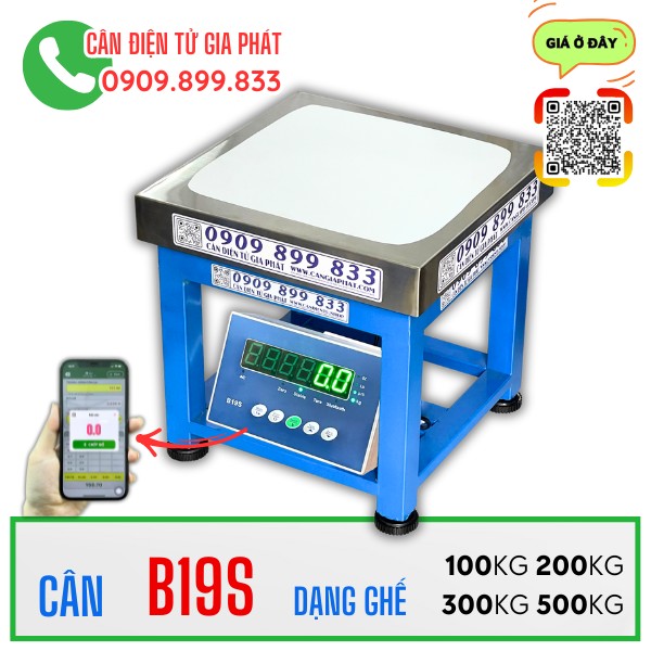 Cân điện tử B19S 100kg 200kg 300kg 500kg sơn tĩnh điện