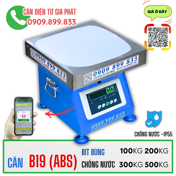 Cân điện tử B19 chống nước 100kg 200kg 300kg 500kg