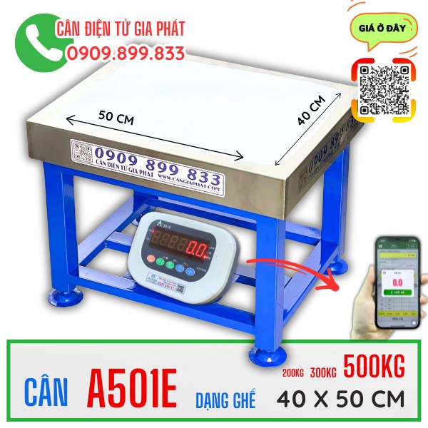 Cân điện tử A501E 100kg 200kg 300kg 500kg sơn tĩnh điện
