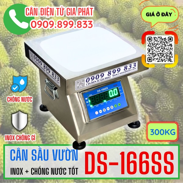 Cân điện tử cân sầu riêng nhà vườn 300kg inox chống nước tốt nhất