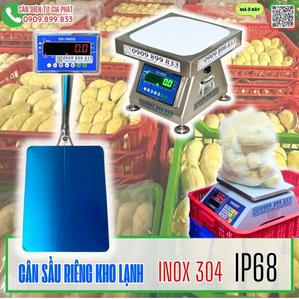 Cân điện tử cân sầu riêng kho lạnh cân múi sầu riêng cấp đông