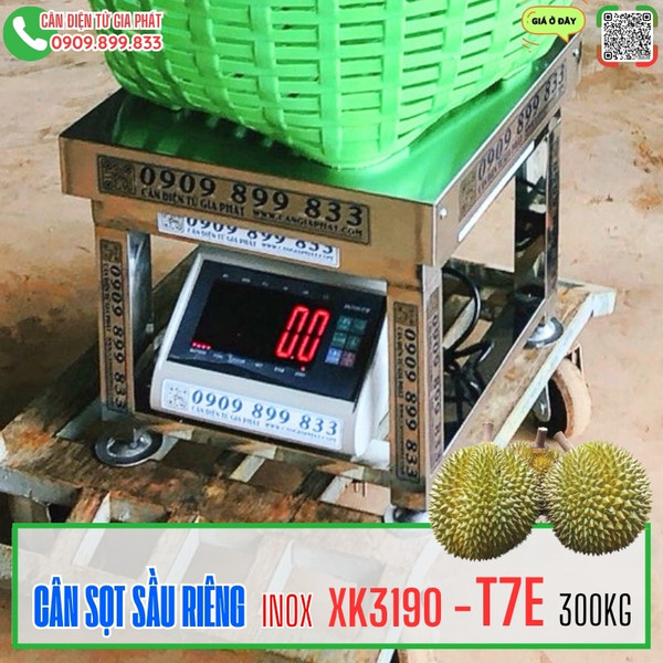 Cân sầu riêng inox XK3190-T7E 150kg 200kg 300kg