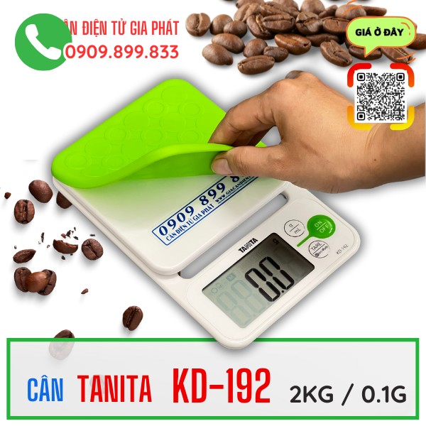 Cân điện tử Tanita KD192 2kg cân tạp cà phê cân tiêu