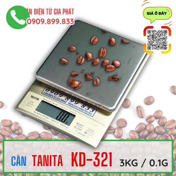 Cân điện tử Tanita KD321 3kg cân tiêu cân cà phê cân hạt điều