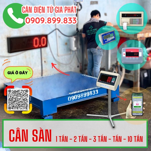 Cân sàn 1 tấn 2 tấn 3 tấn 5 tấn 10 tấn