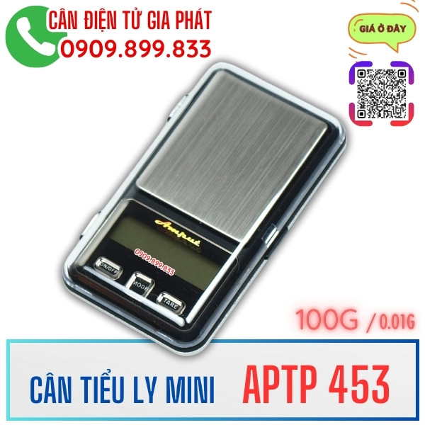 Cân điện tử mini 100g 200g 300g 500g APTP 453 nhỏ nhất