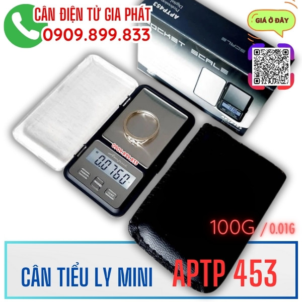 Cân điện tử 100g APTP 453 100g - cân tiểu ly 100g cân vàng