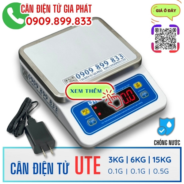 Cân điện tử UTE  3kg 6kg 15kg