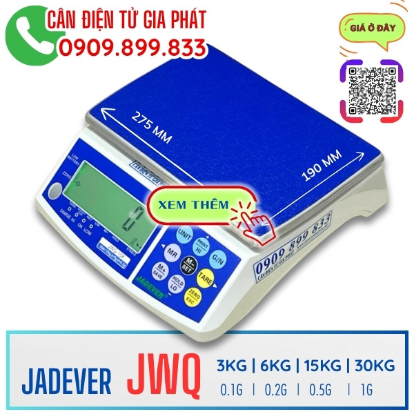 Cân điện tử JWQ 3kg 6kg 15kg 30kg