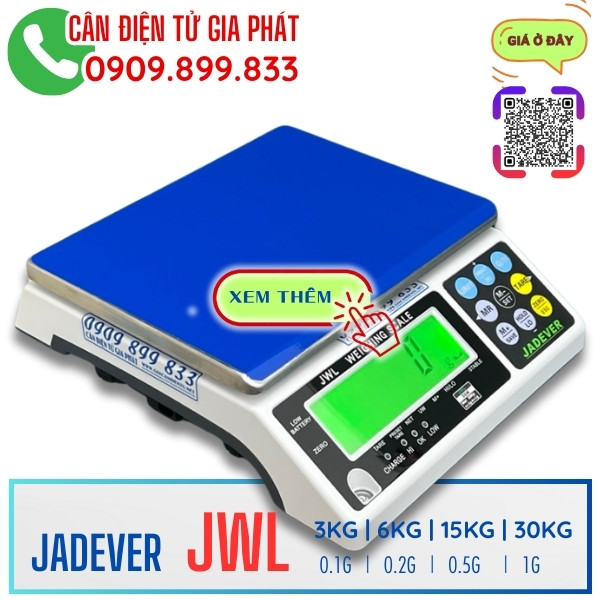 Cân điện tử JWL 3kg 6kg 15kg 30kg