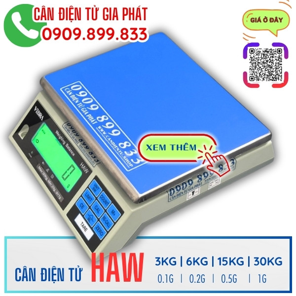 Cân điện tử HAW 3kg 6kg 15kg 30kg