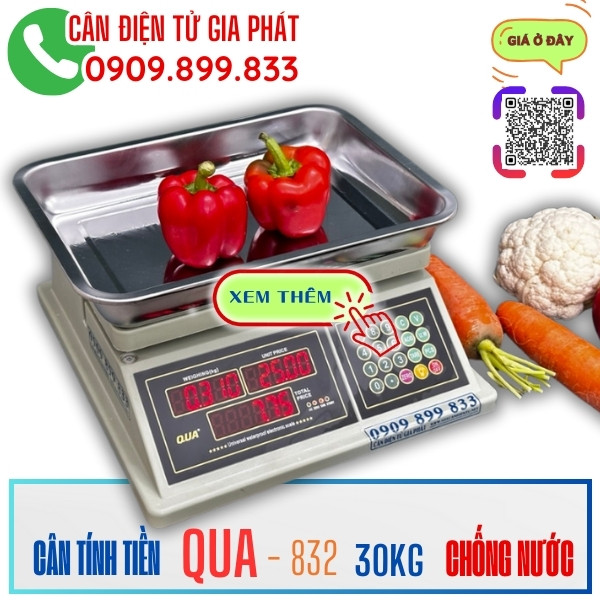 Cân tính tiền QUA-832 chống nước
