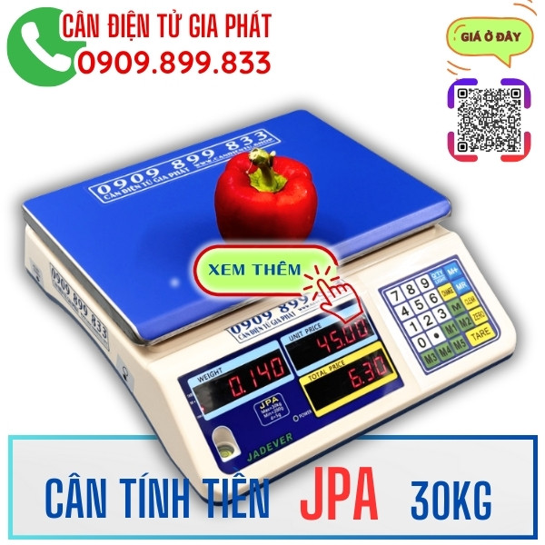 Cân điện tử tính tiền JPA 15kg 30kg