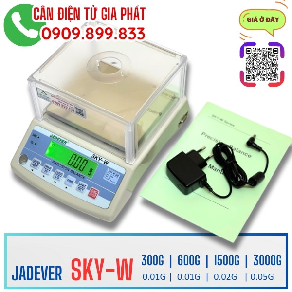 Cân điện tử SKY-W 300g 600g 1500g 3000g độ chính xác 0.01g