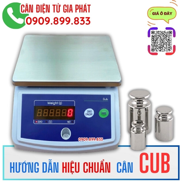 Hướng dẫn hiệu chuẩn cân điện tử CUB 3kg 7.5kg 15kg 30kg