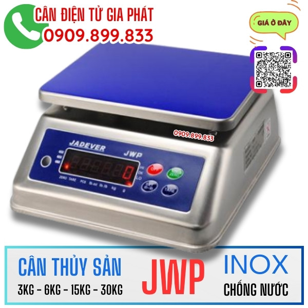 Cân thủy sản Jadever JWP 3kg 6kg 15kg 30kg inox chống nước