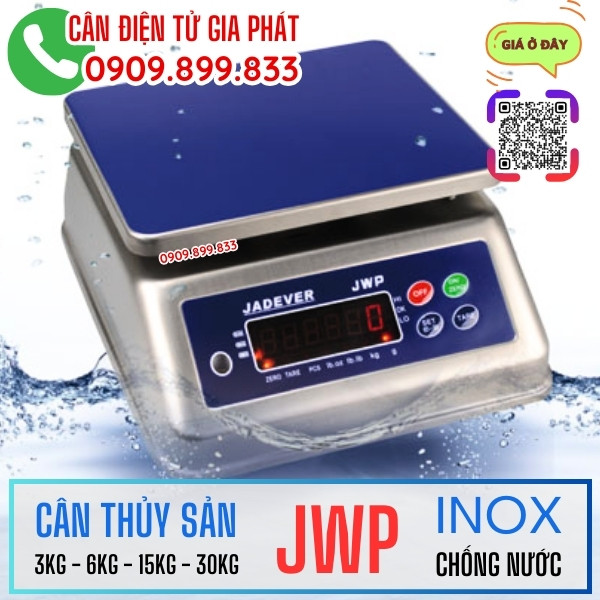 Cân thủy sản Jadever JWP 3kg 6kg 15kg 30kg inox chống nước