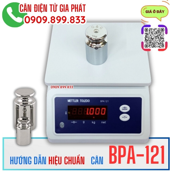 Hướng dẫn hiệu chuẩn cân điện tử BPA-121 3kg 7.5kg 15kg 30kg