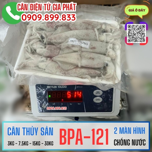 Cân điện tử chống nước BPA-121 3kg 7.5kg 15kg 30kg cân hải sản