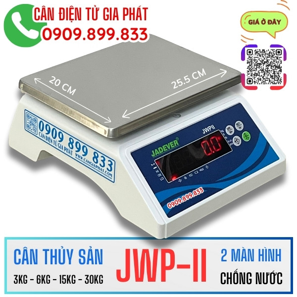 Cân chống nước JWI-II 3kg 6kg 15kg 30kg cân thịt cá hải sản