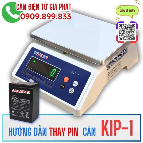 Hướng dẫn thay pin cân điện tử KIP-1 3kg 6kg 15kg 30kg tại nhà