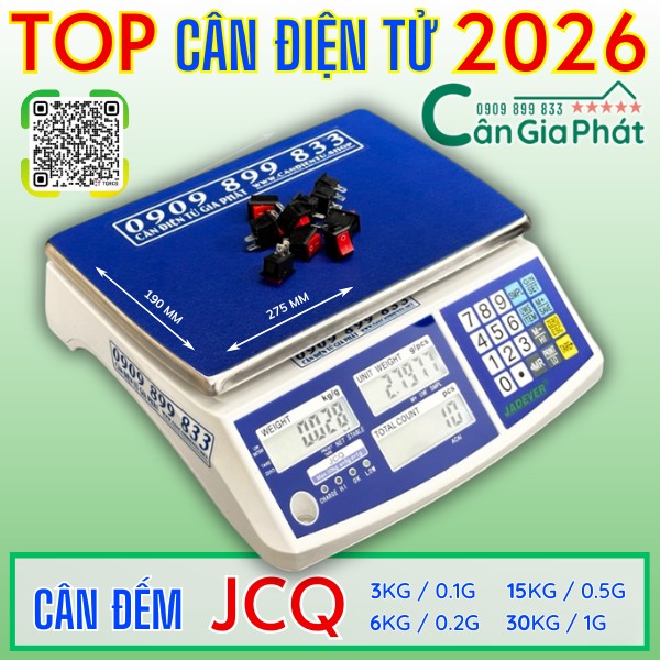 Cân đếm điện tử 3kg 6kg 15kg 30kg năm 2026