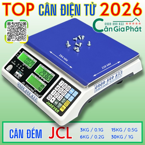 Cân điện tử đếm số lượng 3kg 6kg 15kg 30kg năm 2026