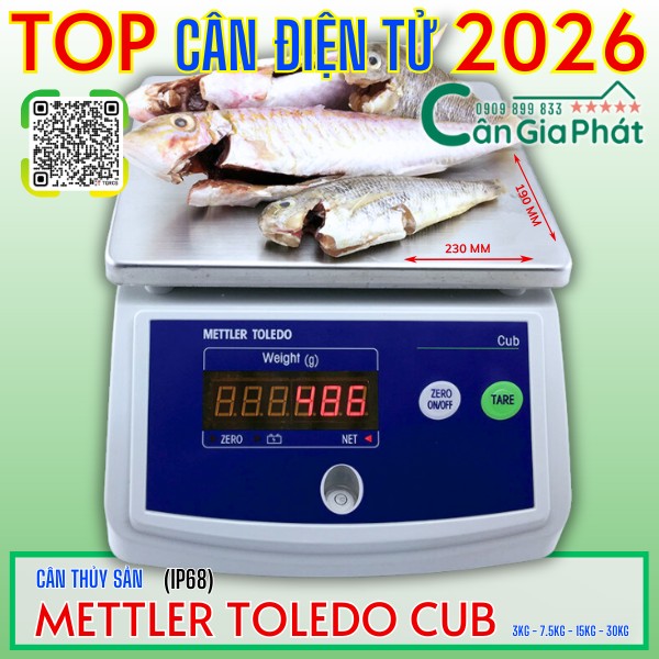Cân thủy sản chống nước 3kg 6kg 15kg 30kg năm 2026