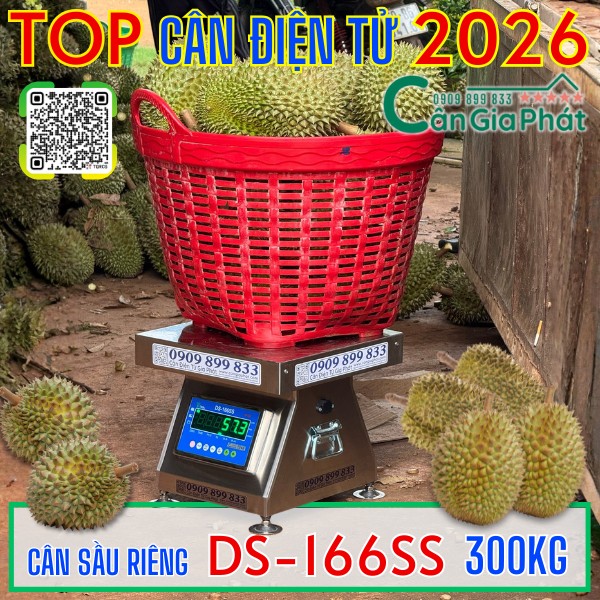 Cân điện tử cân sầu riêng 100kg 200kg 300kg năm 2026